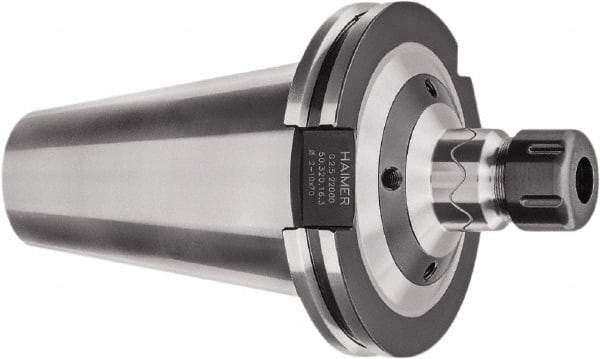 HAIMER - 1/8" to 3/4" Capacity, 3.94" Projection, CAT50 Taper Shank, ER32 Collet Chuck - 0.0001" TIR, Through-Spindle - Exact Industrial Supply