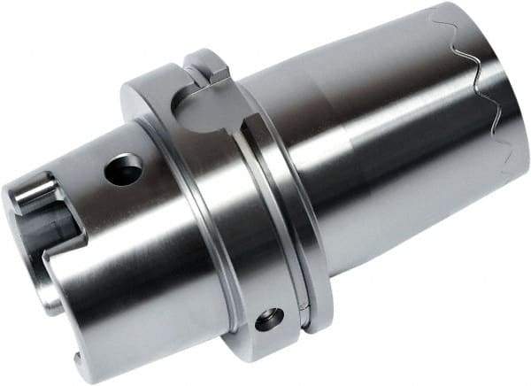 HAIMER - 1/4" Hole Diam, HSK100A Taper Shank Shrink Fit Tool Holder & Adapter - 200mm Projection, 0.83" Nose Diam, 1.42" Clamping Depth, 25,000 RPM, Through Coolant - Exact Industrial Supply