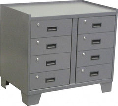 Jamco - Locking Storage Cabinet - Steel, 36" Wide x 24" Deep x 33" High, Gray - USA Tool & Supply