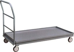 Jamco - 1,200 Lb Capacity Platform Truck - Steel Deck, 60" OAW, 9" Platform Height, Urethane Casters - USA Tool & Supply