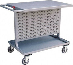 Jamco - Louvered Panel Cart - 36 Inch Overall Width x 24 Inch Overall Depth x 35 Inch Overall Height - USA Tool & Supply