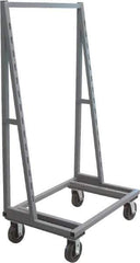 Jamco - 2,000 Lb Capacity, 1-Sided A-Frame Truck - 24" Long x 38" Wide x 70" High, 8" Diam Wheels - USA Tool & Supply