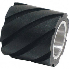 Dynabrade - 1" Diam x 1" Wide Contact Wheel Assembly - 5/8" Arbor Hole, Standard, 70 Duro Rubber Face - USA Tool & Supply