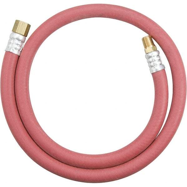 Dynabrade - 3/8" ID 3.3' Long Hose - Male/Female Ends, 90 Working psi, Red - USA Tool & Supply