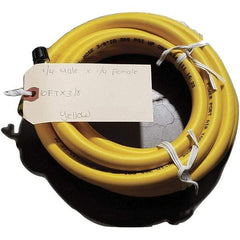 Dynabrade - 3/8" ID 10' Long Hose - Female/Male Ends, 1/4" Fitting, Red - USA Tool & Supply
