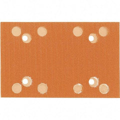 Dynabrade - 5 x 3-1/4" Rectangular Hook Face Backing Pad - Dynabug Model T Compatible, Screw Attachment, Vacuum Pad, 3/8" Thick, Medium Density, Short Nap - USA Tool & Supply