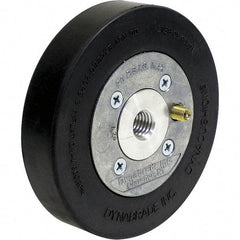Dynabrade - 5" Wheel OD, 1" Wheel Width, 4,500 RPM, Aluminum, Pneumatic Wheel with Hub - 15-1/2" Long x 1" Wide, 5/8" Wheel Arbor Hole, For Use with 13214 & 13523 Dynastraight Air-Powered Abrasive Finishing Tools - USA Tool & Supply