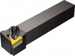 Sandvik Coromant - DTGN, Left Hand Cut, -1° Lead Angle, 25mm Shank Height x 25mm Shank Width, Negative Rake Indexable Turning Toolholder - 150mm OAL, TNMG 22 04 08 Insert Compatibility, Series T-Max P - USA Tool & Supply