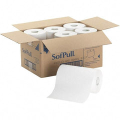 Georgia Pacific - Hard Roll of 1 Ply White Paper Towels - 9" Wide, 400' Roll Length - USA Tool & Supply