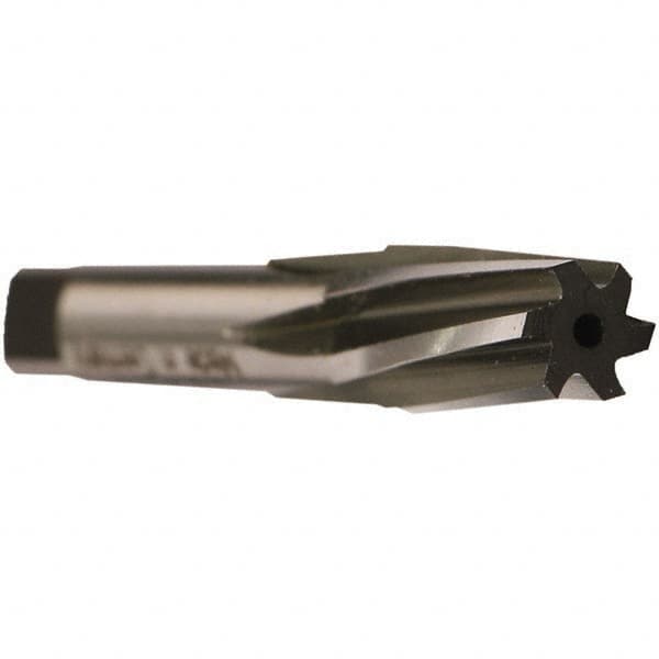 Emuge - 1/4" Pipe, 0.4055" Small End Diam, 0.4331" Straight Shank, 27mm Flute, Taper Pipe Reamer - USA Tool & Supply