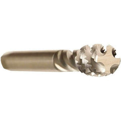 Emuge - M20x2.50 Metric 3 Flute 6H Modified Bottoming Spiral Flute Tap - Cobalt, Bright Finish, 140mm OAL, Right Hand Flute, Right Hand Thread, Series Enorm - USA Tool & Supply