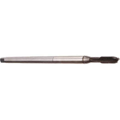 Emuge - M4x0.70 3 Flute Nitride Finish Cobalt Hand Extension Tap - Modified Bottoming Chamfer, 125mm OAL, 6HX Class of Fit, Series Rekord A - USA Tool & Supply