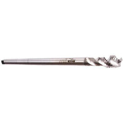 Emuge - M16x2.00 3 Flute Bright Finish Cobalt Spiral Flute Extension Tap - Modified Bottoming Chamfer, 224mm OAL, 6H Class of Fit, Series Enorm - USA Tool & Supply