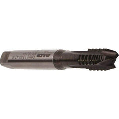 Emuge - M4x0.70 Metric Coarse, 3 Flute, Nitride Finish, Cobalt Spiral Point Tap - Plug Chamfer, Right Hand Thread, 63mm OAL, 13mm Thread Length, 4.5mm Shank Diam, 6H Class of Fit, Series Rekord B - Exact Industrial Supply