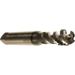 Emuge - M3x0.50 Metric 3 Flute 6H Bottoming Spiral Flute Tap - Cobalt, GLT-1 Finish, 56mm OAL, Right Hand Flute, Right Hand Thread, Series Enorm - USA Tool & Supply