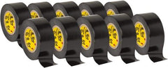 3M - 3/4" x 20', Black Vinyl Electrical Tape - 7 mil Thick, 1,150 V/mil Dielectric Strength - USA Tool & Supply