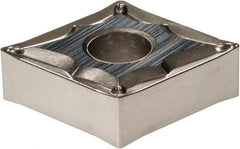 Sumitomo - CNMG431 EGU Grade T1500A Cermet Turning Insert - 80° Diamond, 1/2" Inscr Circle, 3/16" Thick, 1/64" Corner Radius - USA Tool & Supply