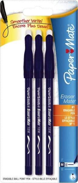 Paper Mate - 1mm Ball Point Stick Pen - Blue - USA Tool & Supply