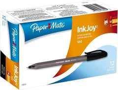 Paper Mate - 1mm Ball Point Stick Pen - Black - USA Tool & Supply