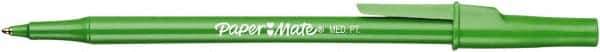Paper Mate - 1mm Ball Point Stick Pen - Green - USA Tool & Supply