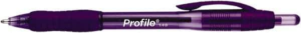 Paper Mate - 1.4mm Ball Point Retractable Pen - Purple - USA Tool & Supply