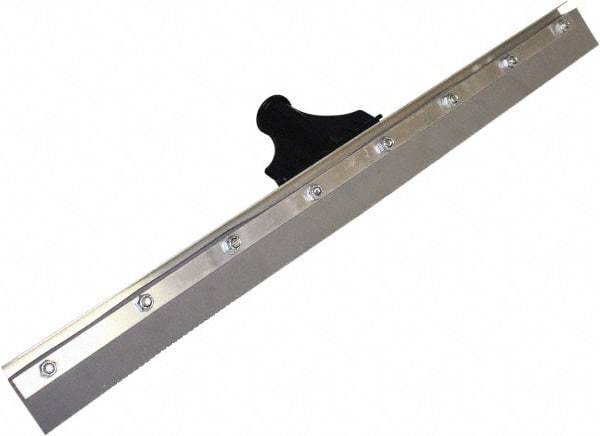 SEYMOUR-MIDWEST - 24" EPDM Blade Floor Squeegee - Threaded End, Single Edge, Gray, Aluminum Holder - USA Tool & Supply