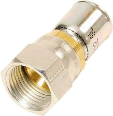 Parker - 9/16-18 Female SAE Steel Hydraulic Hose Female JIC 37° Swivel & Straight Fitting - -8 Hose Size, 1/2" Hose Diam - USA Tool & Supply