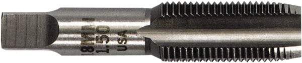 Irwin Hanson - M14x1.25 Metric 4 Flute Bright Finish Carbon Steel Straight Flute Standard Hand Tap - Plug, Right Hand Thread, Oversize - Exact Industrial Supply