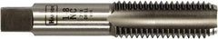 Irwin Hanson - 1-14 UNS 2B 4 Flute Bright Finish Carbon Steel Straight Flute Standard Hand Tap - Bottoming, Right Hand Thread, Oversize - Exact Industrial Supply