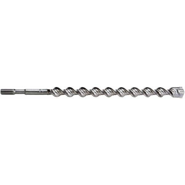 Irwin - 2" Diam, Spline Shank, Carbide-Tipped Rotary & Hammer Drill Bit - USA Tool & Supply