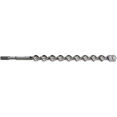 Irwin - 1" Diam, Spline Shank, Carbide-Tipped Rotary & Hammer Drill Bit - USA Tool & Supply