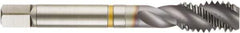 Guhring - M14x2.00 Metric 6H Modified Bottoming Spiral Flute Tap - Cobalt, TiCN Finish, 3.591" OAL, Right Hand Flute, Right Hand Thread, D7, Series 4412 - USA Tool & Supply