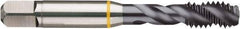Guhring - 5/8-18 UNF 2B/3B Modified Bottoming Spiral Flute Tap - Cobalt, TiCN Finish, 3.811" OAL, Right Hand Flute, Right Hand Thread, H5, Series 4410 - USA Tool & Supply