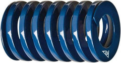 Associated Spring Raymond - 1-1/2" Hole Diam, 3/4" Rod Diam, 5-1/2" Free Length, Blue Die Spring - 709 Lb Max Deflection, 2.2441" Max Deflection, Medium Duty, Chromium Alloy Steel - USA Tool & Supply