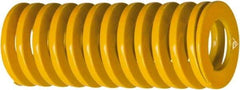 Associated Spring Raymond - 2" Hole Diam, 1" Rod Diam, 10" Free Length, Yellow Die Spring - 2931 Lb Max Deflection, 3.5039" Max Deflection, Extra Heavy Duty, Chromium Alloy Steel - USA Tool & Supply