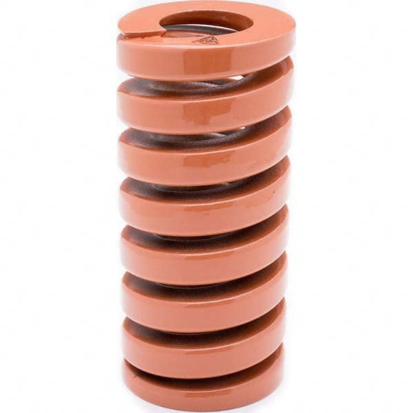 Associated Spring Raymond - 60mm Hole Diam, 30mm Rod Diam, 200mm Free Length, Brown Die Spring - USA Tool & Supply