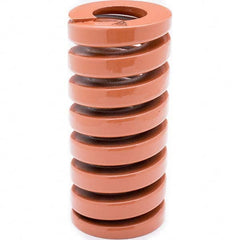 Associated Spring Raymond - 35mm Hole Diam, 17.5mm Rod Diam, 125mm Free Length, Brown Die Spring - USA Tool & Supply