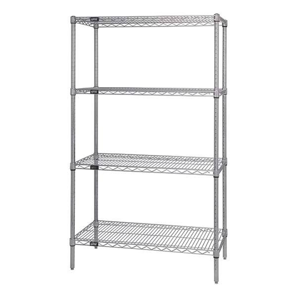 Quantum Storage - Wire Shelving Type: Wire Shelving - Starter Unit Starter or Add-On: Starter - USA Tool & Supply