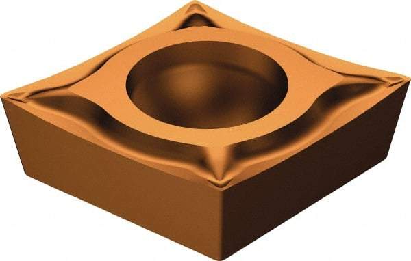 Sandvik Coromant - CCGT32.503 UM Grade 1125 Carbide Turning Insert - TiAlN/AlCr2O3 Finish, 80° Diamond, 3/8" Inscr Circle, 5/32" Thick, 0.1mm Corner Radius - USA Tool & Supply