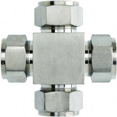 Brennan - 1/4" OD, Stainless Steel Union Cross - All Comp Ends - USA Tool & Supply