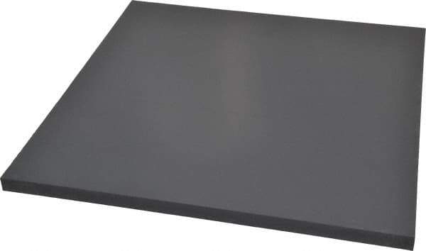 Made in USA - 1/2" Thick x 12" Wide x 1' Long, PVC Sheet - Gray, Type I PVC Grade - USA Tool & Supply