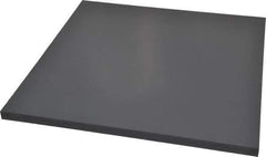 Made in USA - 1/2" Thick x 12" Wide x 1' Long, PVC Sheet - Gray, Type I PVC Grade - USA Tool & Supply