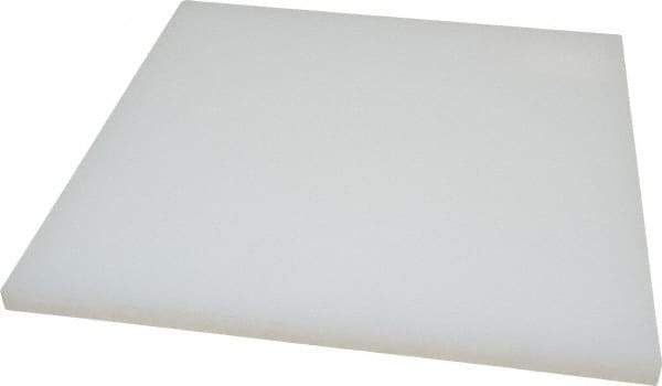 Value Collection - 1/2" Thick x 12" Wide x 1' Long, Polypropylene Sheet - Translucent White - USA Tool & Supply
