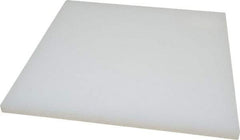Value Collection - 1/2" Thick x 12" Wide x 1' Long, Polypropylene Sheet - Translucent White - USA Tool & Supply