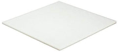 Made in USA - 1/4" Thick x 12" Wide x 1' Long, Polyethylene (HDPE) Sheet - White, ±5% Tolerance - USA Tool & Supply