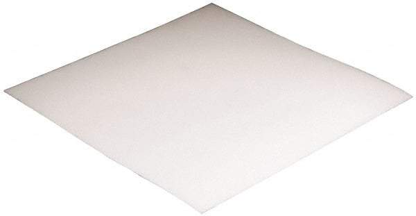 Made in USA - 1" Thick x 24" Wide x 2' Long, Polyethylene (LDPE) Sheet - White - USA Tool & Supply