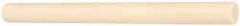 Made in USA - 4' Long, 3-1/2" Diam, ABS Plastic Rod - Beige - USA Tool & Supply