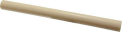 Made in USA - 1' Long, 1" Diam, ABS Plastic Rod - Beige - USA Tool & Supply