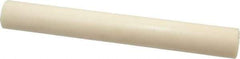 Made in USA - 1' Long, 1-1/2" Diam, ABS Plastic Rod - Beige - USA Tool & Supply