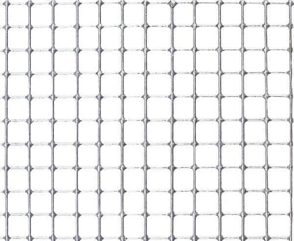 Value Collection - 18 Gage, 0.047 Inch Wire Diameter, 2 x 2 Mesh per Linear Inch, Stainless Steel, Welded Fabric Wire Cloth - 0.453 Inch Opening Width, 36 Inch Wide, Cut to Length - USA Tool & Supply